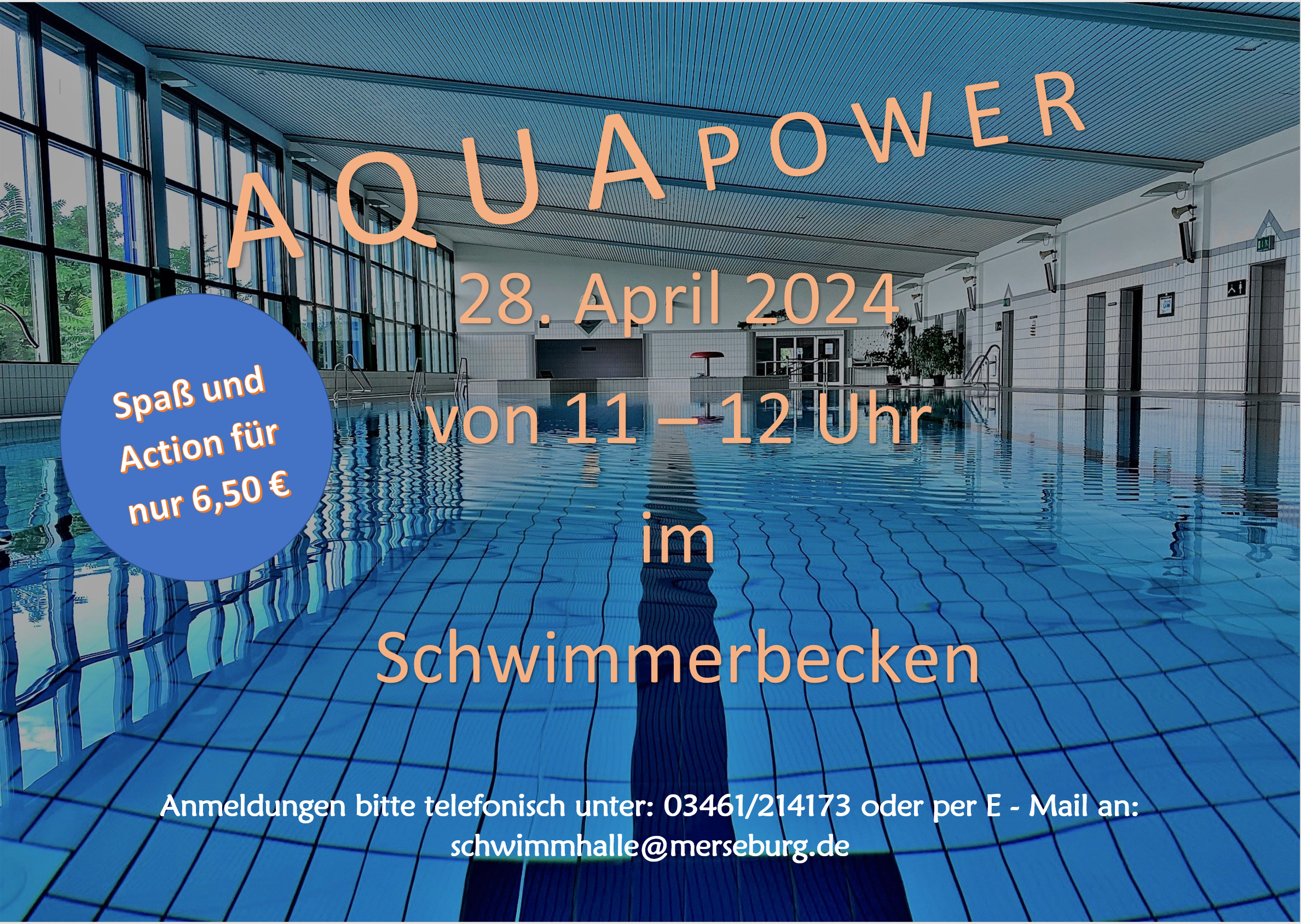 Aqua Power in der Schwimmhalle Merseburg